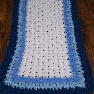 small crochet cat blanket